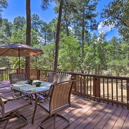 Rustic-Chic Prescott Cabin With Deck In Wooded Area! Luaran gambar