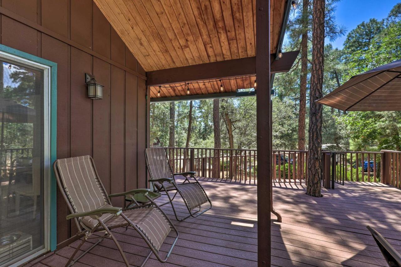 Rustic-Chic Prescott Cabin With Deck In Wooded Area! Luaran gambar