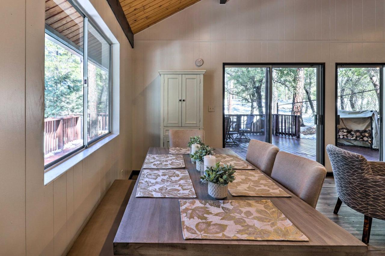 Rustic-Chic Prescott Cabin With Deck In Wooded Area! Luaran gambar